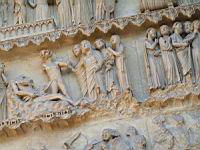 Reims - Cathedrale - Porche nord, Portail des Saints (06)